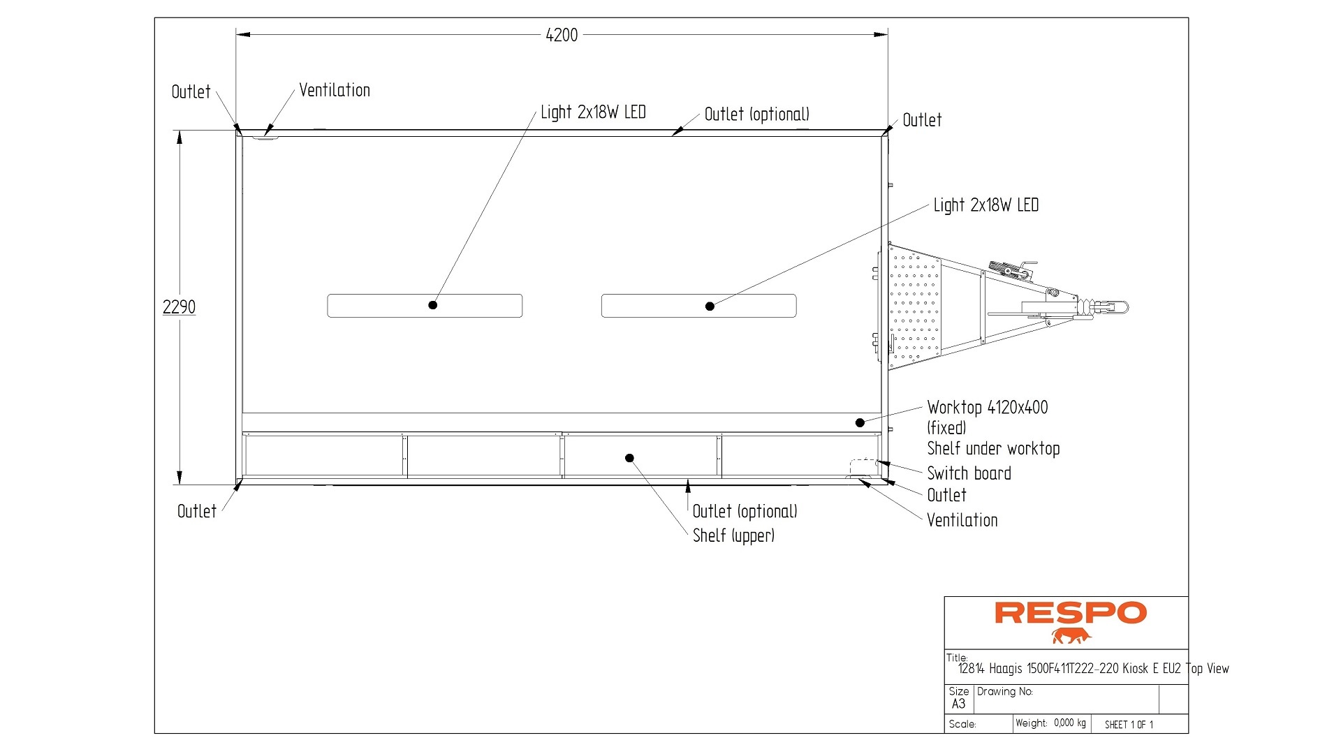 1500F411T222 Kiosk