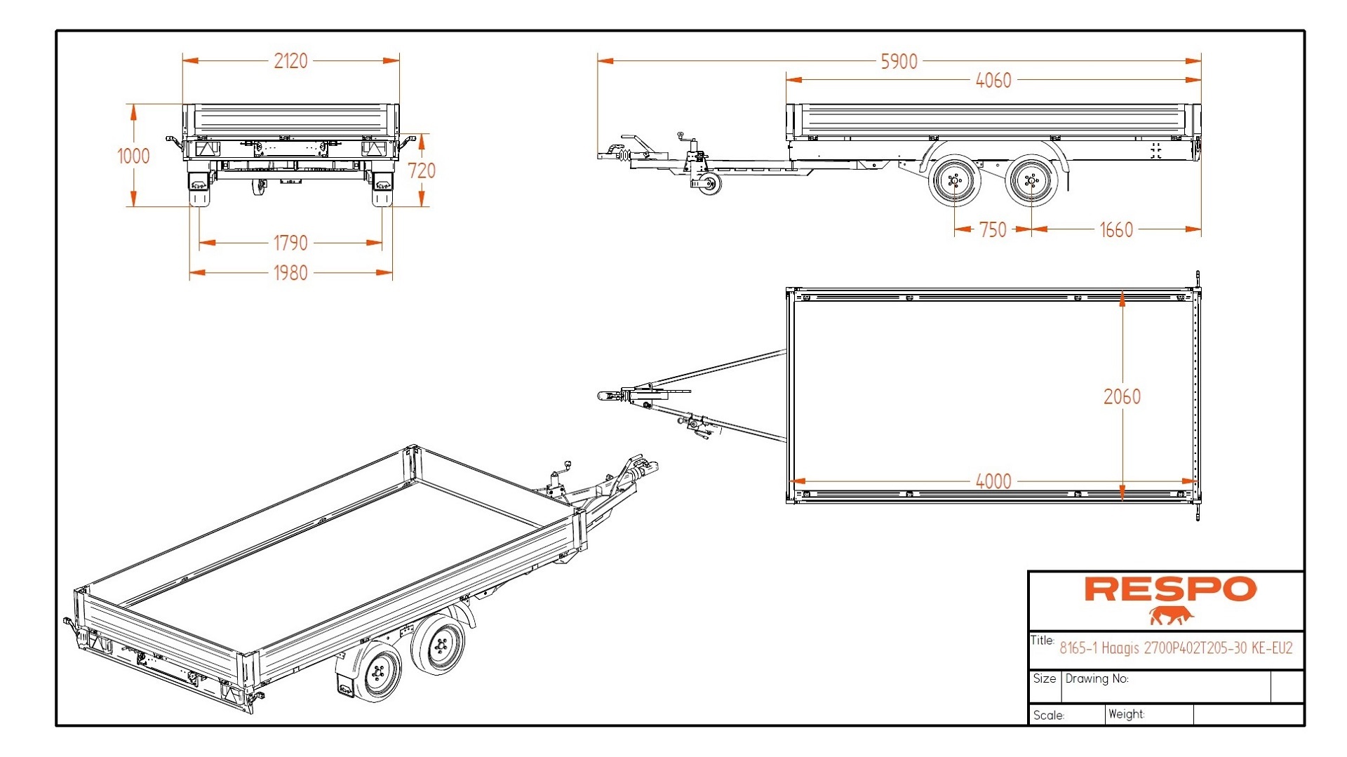 2700P402T205 Lavettivaunu