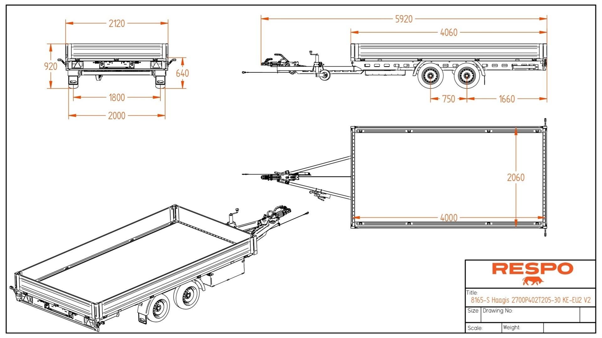 2700P402T205 Lavettivaunu